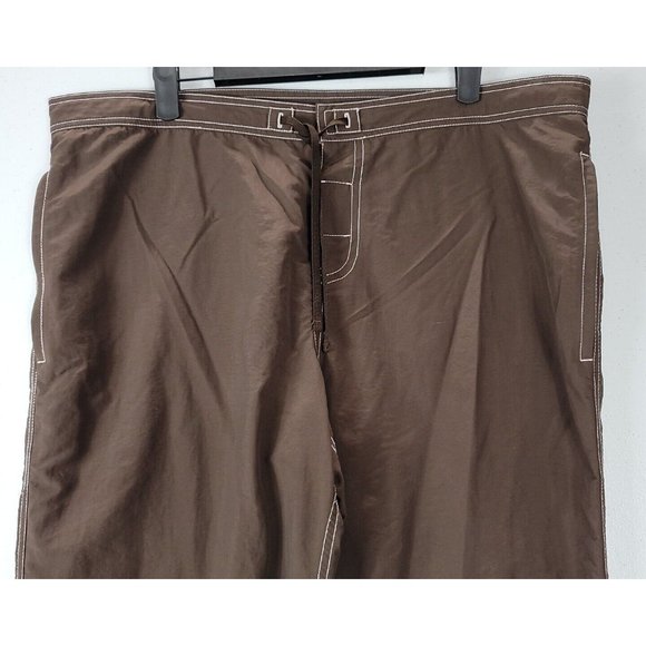 Eddie Bauer Brown Hiking Pants Womens 14, Lightweight w/Zip Pockets 100% Nylon - Picture 2 of 14